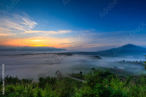 Ta-Kian-Ngo, Landscape sea of mist on the mountain in Phetchabun province Thailand.