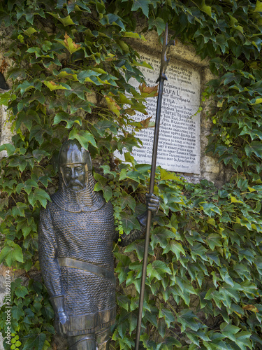 Statue at Ruzica Church in Belgrade Fortress, Belgrade, Serbia photo