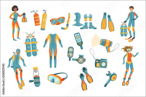 Scuba Diving Gear Set