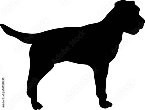 Border Terrier silhouette black