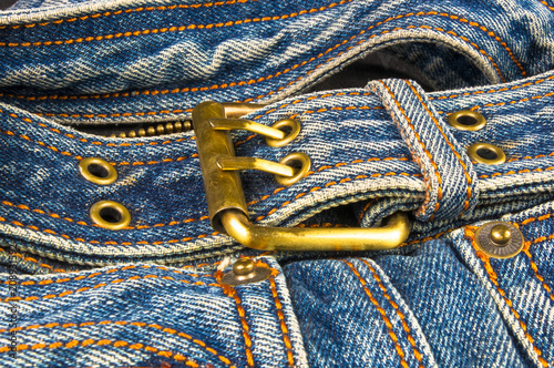 fittings on the jeans hand bag