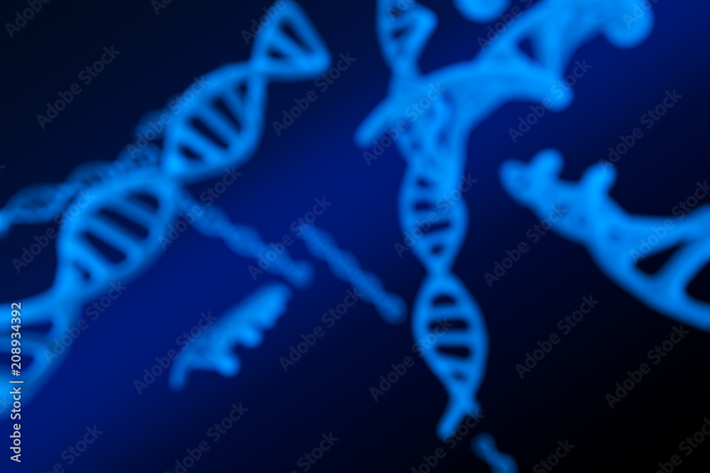 3d modeling, blue DNA modeling 3d modeling, blue DNA modeling