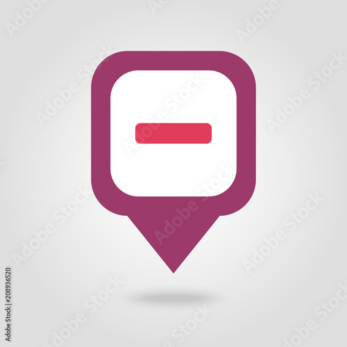 Minus pin map icon. Map pointer, markers. Free Download Minus pin map icon. Map pointer, markers. - GFXLoad