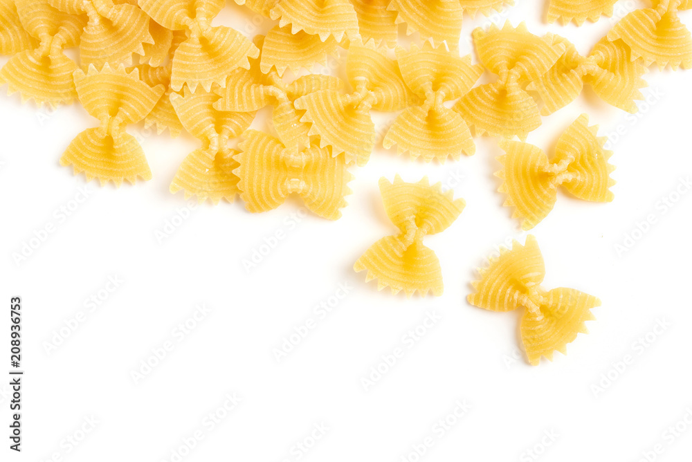 Obraz premium Pasta isolated on white background