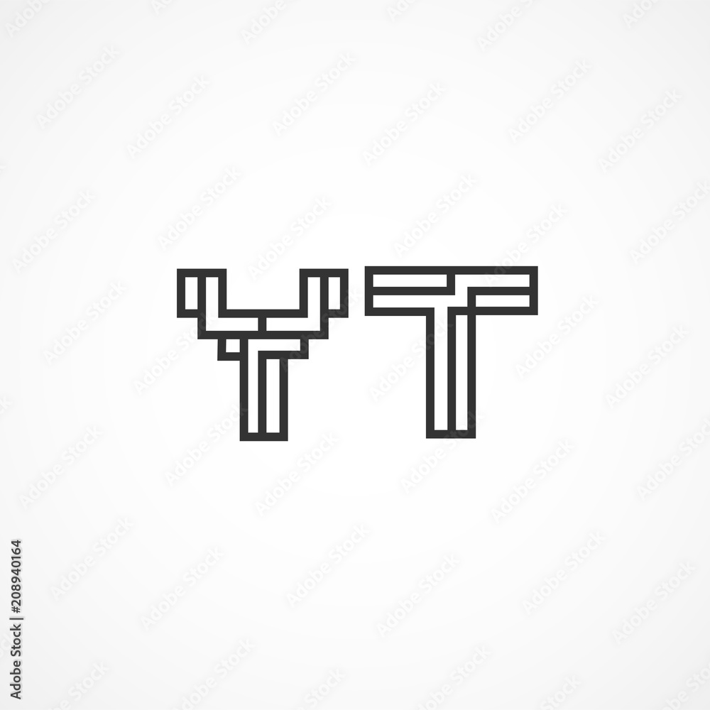 Initial Letter YT Logo Template Vector Design Initial Letter YT Logo Template Vector Design
