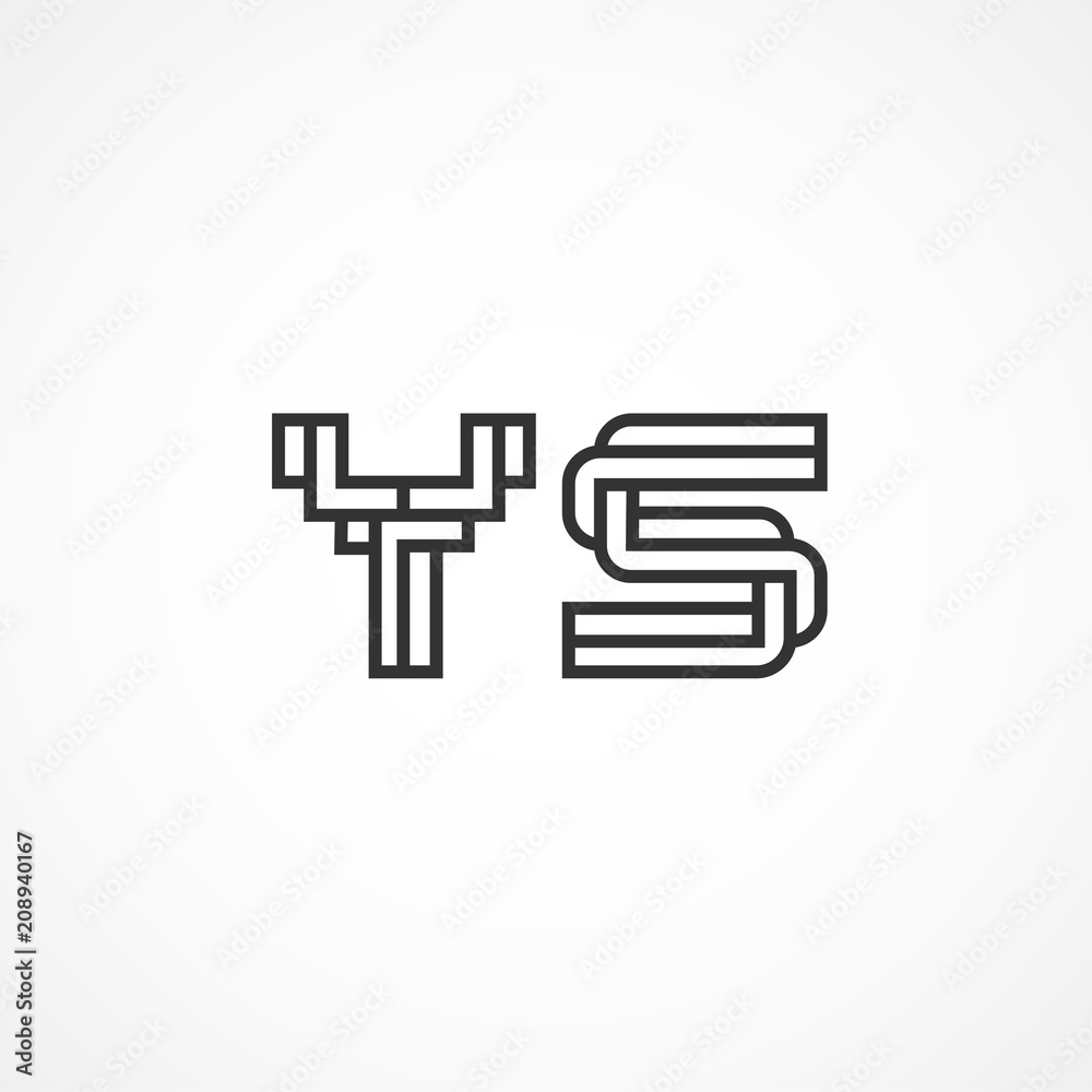 Initial Letter YS Logo Template Vector Design Initial Letter YS Logo Template Vector Design