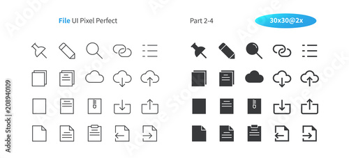 File UI Pixel Perfect Well-crafted Vector Thin Line And Solid Icons 30 2x Grid for Web Graphics and Apps. Simple Minimal Pictogram Part 2-4