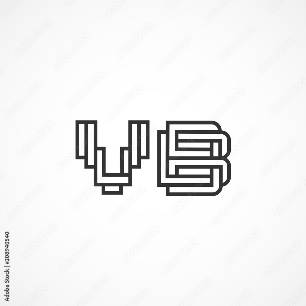 Initial Letter VB Logo Template Vector Design Initial Letter VB Logo Template Vector Design