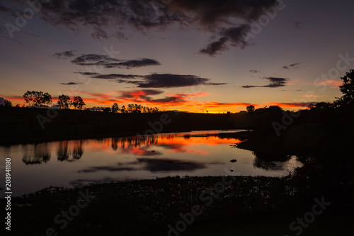 Sunset at Lago das Palmeiras - Águas de São Pedro - SP - Brazil