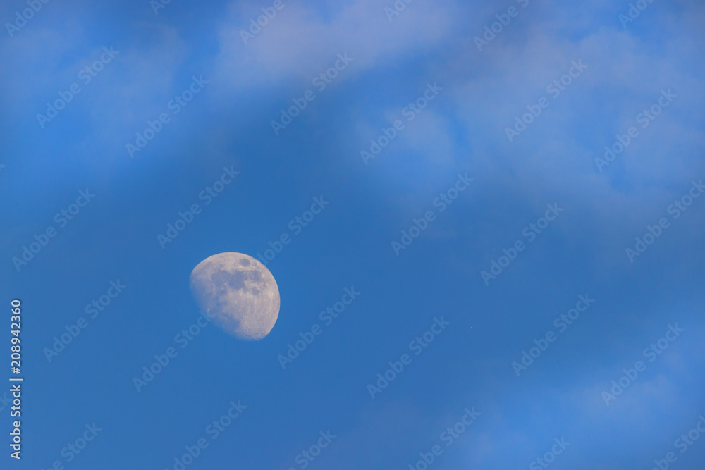 moon in the dark blue sky, background moon in the dark blue sky, background