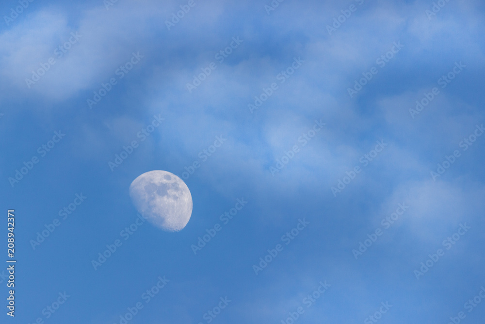 moon in the dark blue sky, background moon in the dark blue sky, background