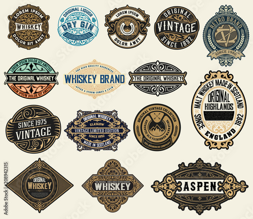 Mega pack of labels and banners