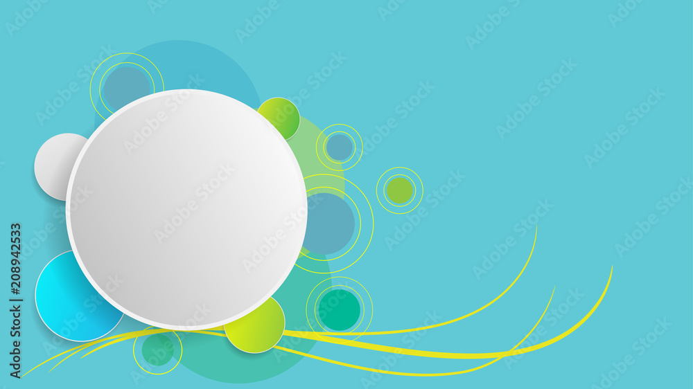 Abstract bubble in trendy flat style on blue background. Vector illustration. Abstract bubble in trendy flat style on blue background. Vector illustration.