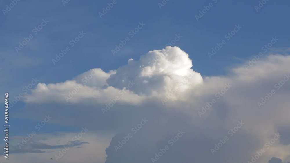 Time lapse of white clouds building. Time lapse of white clouds building.
