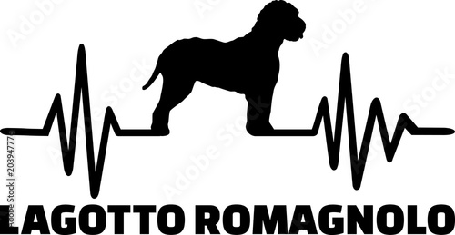 Lagotto Romagnolo heartbeat word photo