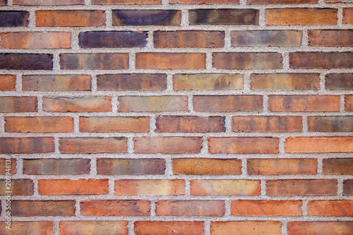 full frame of empty brick wall background