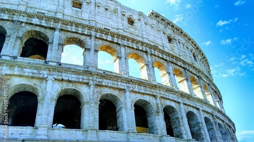 Roman Colosseum on a bright day