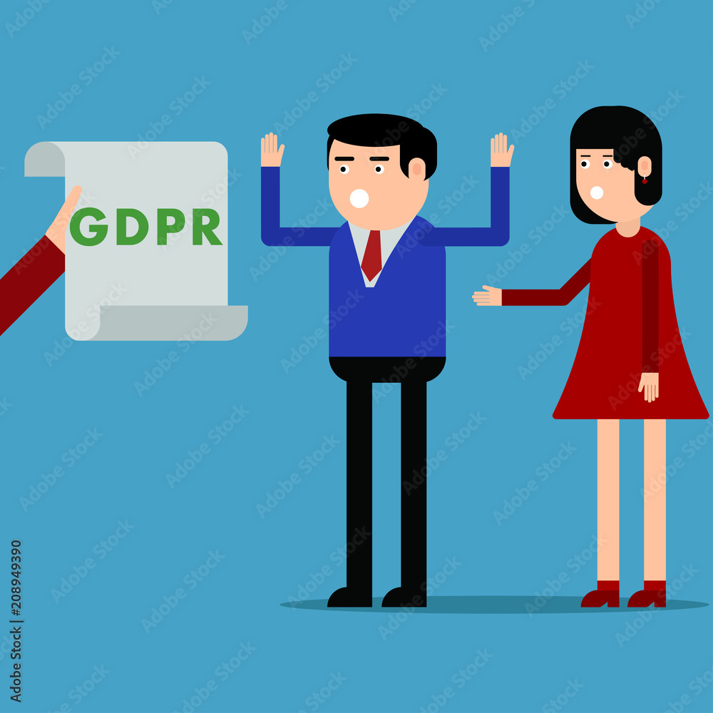 Notification of people about the GDPR