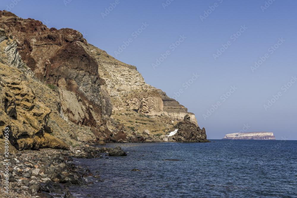 Rocky shores of the Mediterranean sea