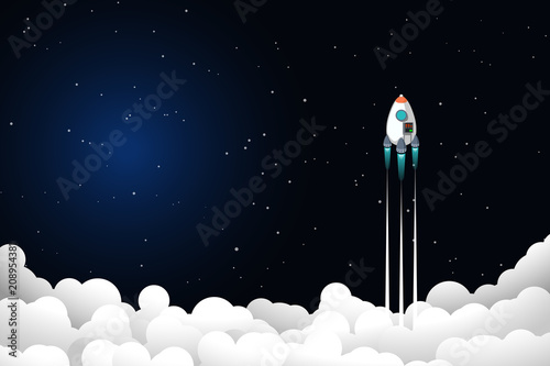 rocket flyong up