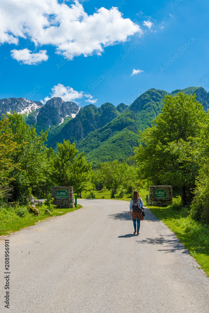 National Park of Abruzzo, Lazio and Molise (Italy) - The spring in the italian mountain natural reserve, with landscapes, wild animals, little old towns, the Barrea Lake and Camosciara park