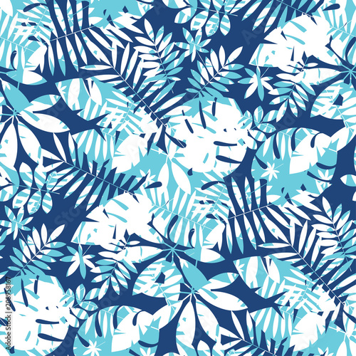 Concept tropical leaves sea...