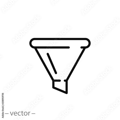 funnel for water icon vector