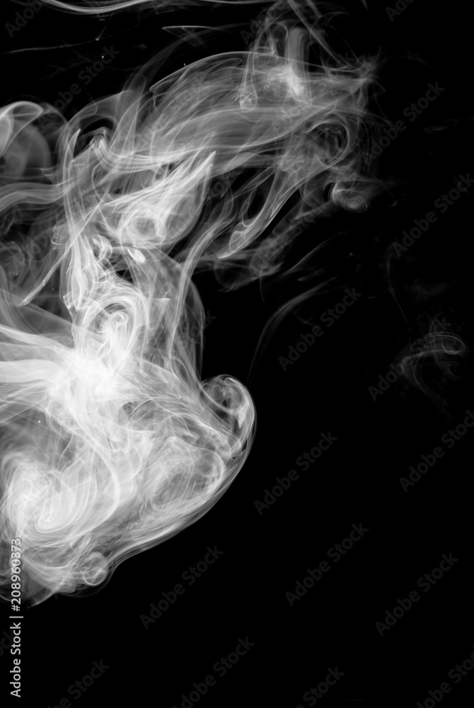Smoke on black background Smoke on black background
