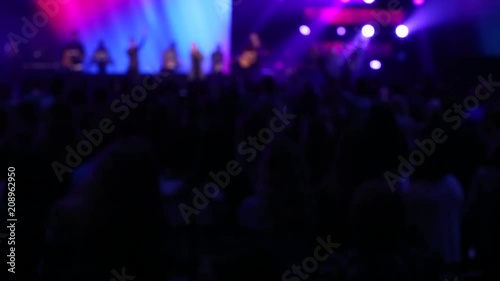 Blurry Background , Worship Christian Rock Concert, Portland USA