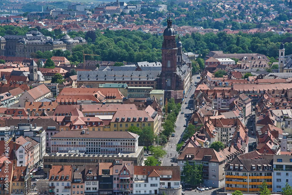 Aussicht über Würzburg