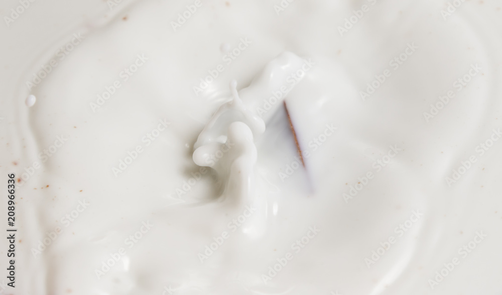 Chocolate falls in milk Chocolate falls in milk