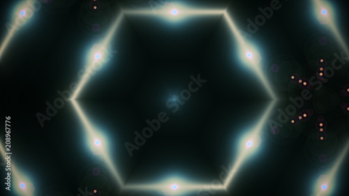 Abstract geometric kaleidoscope colored radiant background, color texture. © combo1982