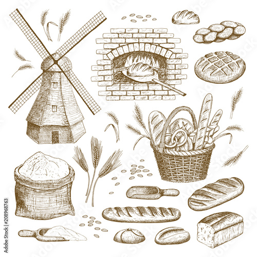 Bakery illustration.