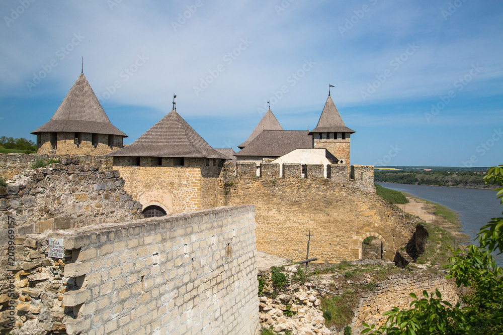 Khotyn fortess, castle in Ukraine.