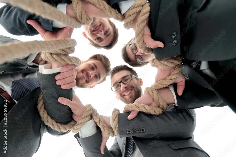 Fototapeta premium bottom view.unified business team