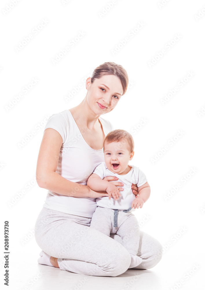 Mother and baby playing Mother and baby playing