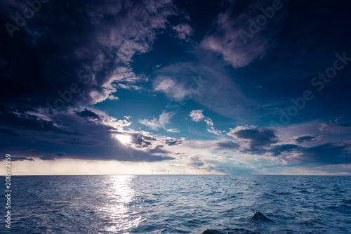 seascape sea horizon and sky.