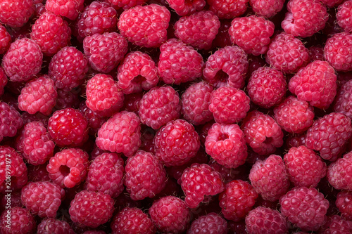 Ripe raspberry background