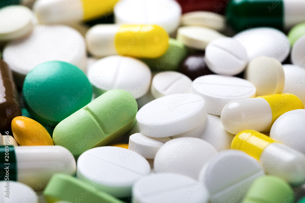 A lot of different medicine pills and capsules A lot of different medicine pills and capsules