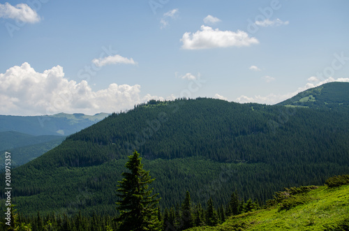The landscape on the Carpathian Mountains in Ukraine © galyna0404