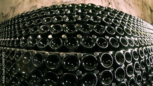 Old Traditional Beverage Cellar In Poor Light