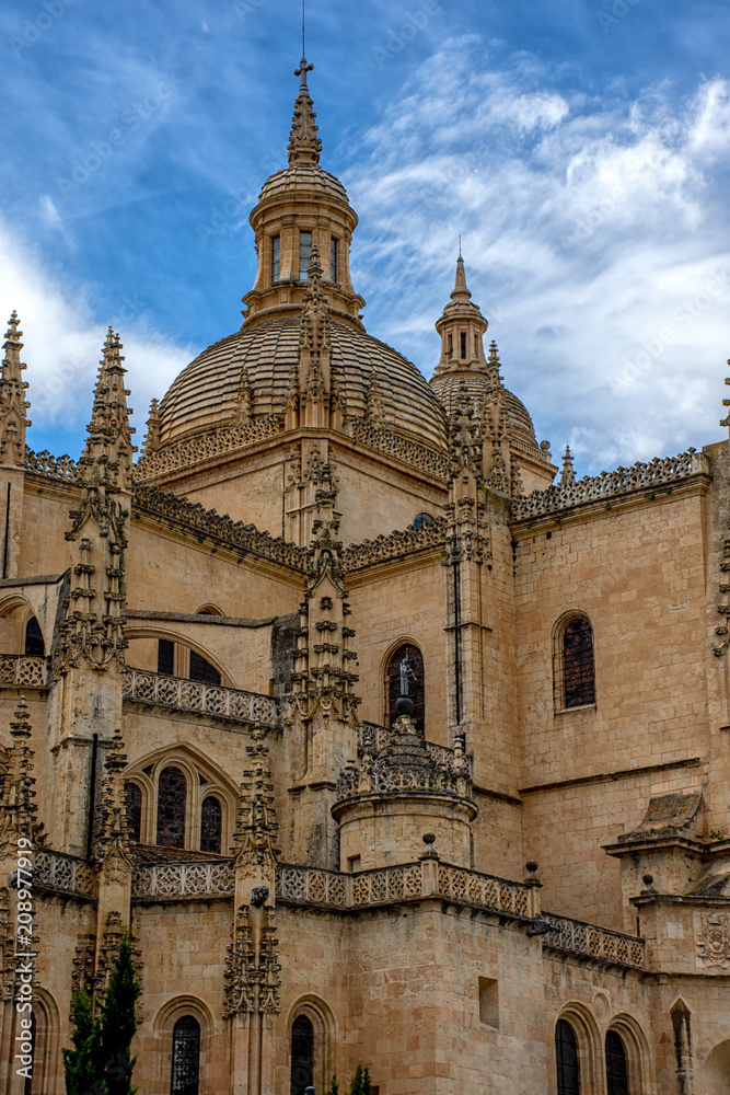 Detalle catedral de segovia, nuestra señora de la asunción y de frutos Detalle catedral de segovia, nuestra señora de la asunción y de frutos
