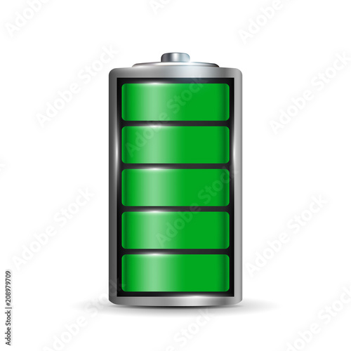 Creative vector illustration of 3d different charging status battery load isolated on transparent background. Discharged power sources. Art design. Abstract concept graphic element for displays, icon