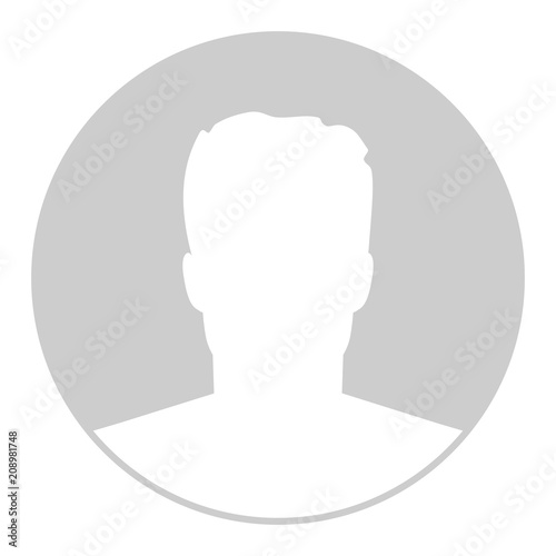 Creative vector illustration of default avatar profile placeholder isolated on background. Art design grey photo blank template mockup. Abstract concept graphic element