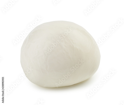 Mozzarella Buffalo isolated on white background with clipping path.