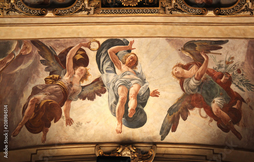 Cristo in gloria; affresco di Tanzio da Varallo nella chiesa di Sant'Antonio a Milano
