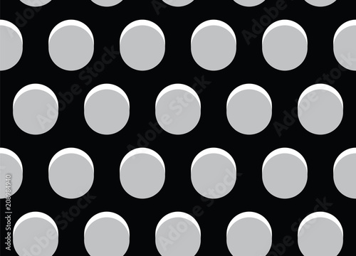 Seamless dots pattern, polka dot seamless background, abstract geometric texture, retro style background