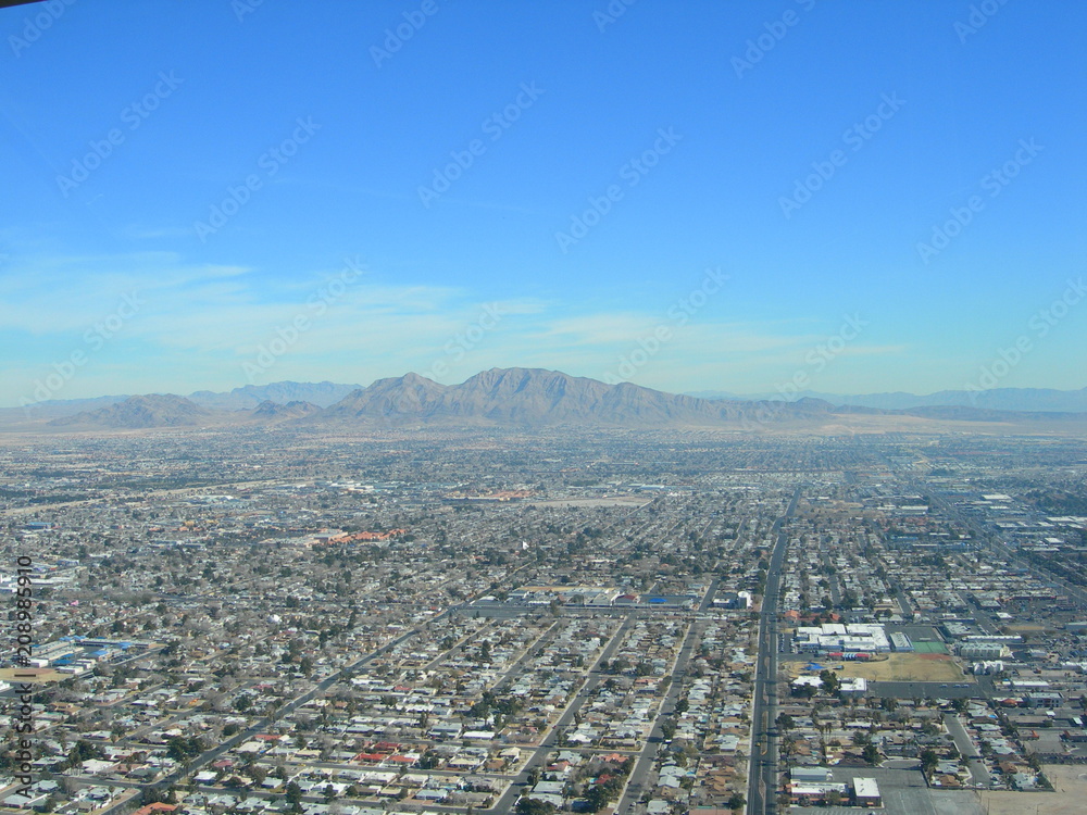 Las Vegas from helicopter
