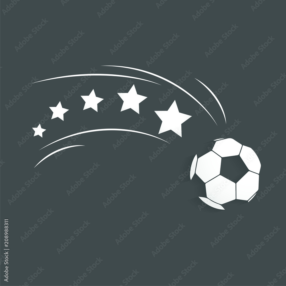 Obraz premium fussball soccer game background