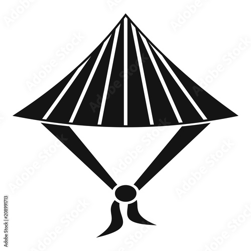 Taiwan conic hat icon. Simple illustration of taiwan conic hat vector icon for web design isolated on white background